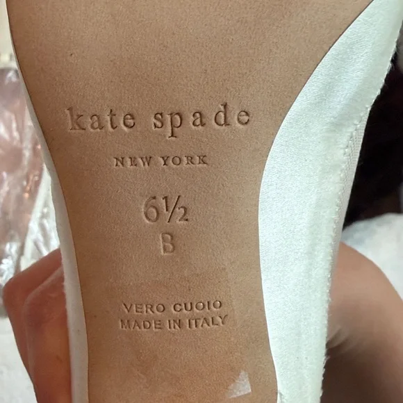 Kate Spade White Formal High Heel Shoes - Picture 2 of 5